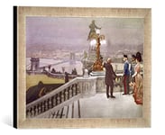 'Encadré Image de AKG Anonymous Kaiser Franz Joseph dans Budapest, Art Impression dans Le Cadre de Haute qualité Photos Fait Main, 40 x 30 cm, Argent Raya