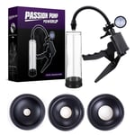 Penis Pump Extender Pressure Gauge Vacuum Dick Enlarger Cock Erection Enhancer