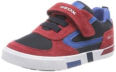 Geox Baby B Kilwi Boy Sneaker, Red Navy, 3.5 UK Child