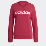 Mørk Rosa Adidas Lin FT Sweatshirt L/S