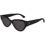 Lunettes de soleil Bottega Veneta  BV1319S Lunettes de soleil, Noir/Gris, 56 mm