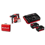 Einhell Power X-Change Cordless SDS Plus Hammer Drill with Battery (x2) and Charger - 3.2 Joule, 36V Brushless 4-in-1 Drill, Impact Drill, Screwdriver and Chisel - HEROCCO 36/28 Rotary Hammer Drill