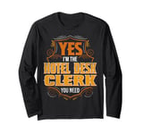 Retro Profession I'm The Hotel Desk Clerk Long Sleeve T-Shirt