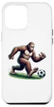 iPhone 12 Pro Max Bigfoot Playing Soccer Ball Funny Soccer Lover Player Sport Case