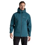 Craghoppers Mens Maris Waterproof Jacket With Hood, Deep Ocean Green, XXL EU