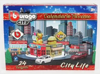 BURAGO BU31081 Accessoires - Diorama - Calendrier De L'Avent - Set City Life