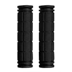 LeSB Bike Handlebar Grips, Soft TPR Rubber (120mm), Bicycle Grip for Scooter Cruiser Urban Bike Tricycle Trike Wheel Chair Mountain Road Bike MTB BMX Foldable Bicycle (Black)