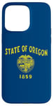 Coque pour iPhone 15 Pro Max Drapeau de l'État d'Oregon The Castor State