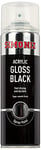 Simoniz Gloss Black Spray Paint, Easy To Use Black Aerosol Spray Paint For Wood, Metal & Plastic,Perfect Car Paint For Bodywork, Wheels, Around The Home, Fast Drying & Durable Paint,Gloss Black,500ml