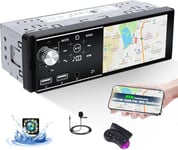 1 Din Android 13 Autoradio Avec Carplay & Android Auto,Lecteur Mp5,Ecran Tactile Hd De 6,86 Pouces Radio En Verre Trempe Avec Bluetooth,Fm/Rds,Eq Swc,Mirrorlink+Camera De Recul&Mic