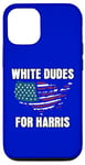 Coque pour iPhone 13 Pro White Dudes pour Kamala Harris 2024 Vote de rassemblement électoral