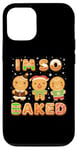 Coque pour iPhone 12/12 Pro Biscuits amusants de Noël I'm So Baked Gingerbread Man