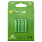 GP 850 ReCyko Uppladdningsbart AAA | HR03 Ni-Mh batteri 4-pack