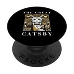 The Great Catsby, Funny Cat Design, Cat Lover, Film PopSockets PopGrip Adhésif