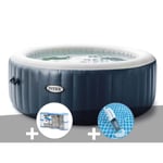 Spa gonflable Intex PureSpa Blue Navy rond Bulles 6 places