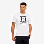 Men’s Under Armour GL Foundation Short Sleeve T-Shirt Size White Black XXL 2XL