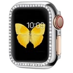 Apple Watch Serie 4/5/6/SE/SE2 Cover Diamond Case - 44mm - Sølv