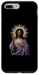 iPhone 7 Plus/8 Plus Black Jesus Shirt Face Of Jesus Cross With Crown Of Thorns Case