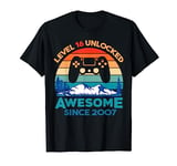 Level 16 Unlocked Birthday 16 Years Old Awesome Since 2007 T-Shirt