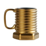 XLZYQ Tasse À Café 3D Forme De Vis Tasses À Café Tasse À Bière Thé Lait Whisky Tasses en Céramique Drinkware Maison Cuisine Bar Accessoires-Or