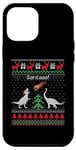 Coque pour iPhone 12 Pro Max Pull de Noël avec motif dinosaure moche