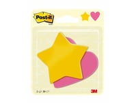 Post-It Bc-2030-Sh-Eu, Andra, Rosa, Gul, Papper, 70 Mm, 72 Mm, 30 Ark