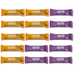 Keto Collective Keto Bars - NEW RECIPE - 15x40g I 3g Net Carbs I Low Carb Snacks I High Fibre I Natural Ingredients I Source of Protein I Keto Snacks I Gluten Free I Vegan (Mixed)