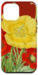 Coque pour iPhone 14 Plus Vintage Jaune Rouge Wildflowers Botanique Illustration Floral