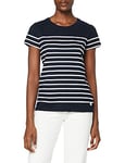 Armor Lux, Marinière "Etel" Héritage , T-Shirt Femme, Multicolore (Bi8 Rich Navy/Blanc Bi8) , 44 (Taille fabricant: 4)