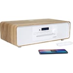 Micro-chaîne Bluetooth - THOMSON - Blanche et Noire - Radio FM/CD/MP3/USB, 60W, Égaliseur