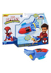 Hasbro Spidey and His Amazing Friends Marvel Spidey Web Slinger, Wrist-Mounted Toy, Fabric Web Extends and Retracts, Children Aged 3 and Up