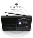 Majority Eddington Lightweight Rechargeable Portable DAB+ and FM Radio"