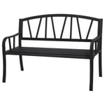 Banc de jardin Alvernia Noir - Noir - Hespéride