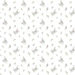 Galerie G67918 Miniatures 2 Small Flower Sprigs Design Wallpaper, Pink/White, 10m x 53cm