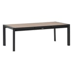 Table de jardin extensible 8-10 personnes Evasion coloris miel et graphite Hesperide L.140/202 x l.100 x H.75 cm