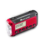 Midland Nødradio ER250BT Rød/Sort