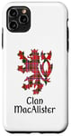 Coque pour iPhone 11 Pro Max Clan MacAlister Tartan Nom de famille écossais Scotland