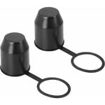 Cache Boule Attelage Protège, 2 Pcs Capuchon Pour Attelage De Remorque, Antipoussière Et Étanche, Pour Voiture, Camping-Car, Protection À Rotule Pour