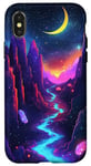 iPhone X/XS Mystic Crescent River Night Landscape Case