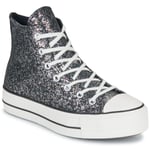 Converse Höga sneakers CHUCK TAYLOR ALL STAR LIFT PLATFORM GLITTER Svart dam