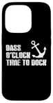 Coque pour iPhone 14 Pro Pêche Bass O'Clock Time To Dock Boating Pêcheur