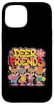 Coque pour iPhone 15 Design Deer Friends Kids – Animaux adorables