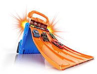 Cefa Toys Garde-Voiture/Lanceur Hot Wheels, 4 Pistes et capacité pour 20 Voitures. Convient aux Enfants à partir de 6 Ans.