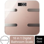 Bathroom Scales Health Bluetooth Smart Body Analysis Weighing Scale, Rose Gold