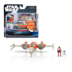 Bizak Star Wars Galaxy Squadron Navire T70 Xwing Orange Moyen, véhicule à échelle de 12 cm avec 1 Figurine, Licence Officielle, pour collectionneurs Fans de la Saga, (62610330)