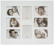 Deknudt Frames S42ZF1-P8-10.0X15.0 Cadre pour 8 Photos Bois Peint Blanc 10 x 15 cm