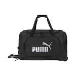 PUMA Unisexe-Adulte Evercat Wanderer Sac de Sport à roulettes 56 cm Marin, Noir/argenté, Taille Unique