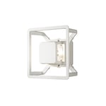 Konstsmide Outdoor Wall Lights/Pescara Up Down Modern Outdoor Wall Lantern/High Power 3 W LED Wall Lamp/Clear Acrylic Lens/Aluminium/IP54/Outside Light White