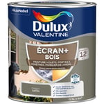 Ecran+ bois - Peinture satinée pour bois extérieur - Volets, portes, fenêtres, portails - Origan 0,5 l Dulux Valentine