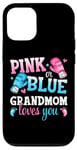 iPhone 13 Pro Pink Or Blue Grandmom Loves You Boxing Gender Reveal Party Case